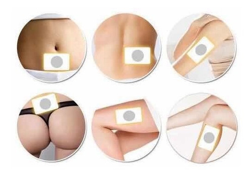 30 Parches Adelgazantes Biomagneticos Slim Patch Sin Rebote Color Blanco
