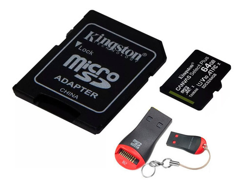Memoria Micro Sd Kingston 64gb Canvas 80 M/s + Pendrive