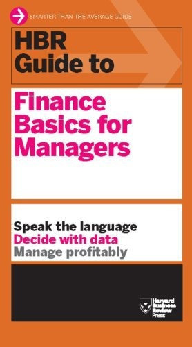 Hbr Guide To Finance Basics For Managers (hbr Guide Series), De Harvard Business Review. Editorial Harvard Business Review Press, Tapa Blanda En Inglés, 2012