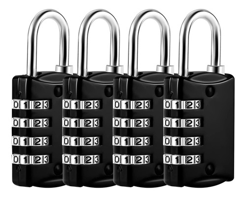 Cerraduras De Combinación, Cerradura De 4 Dígitos Con Cierre