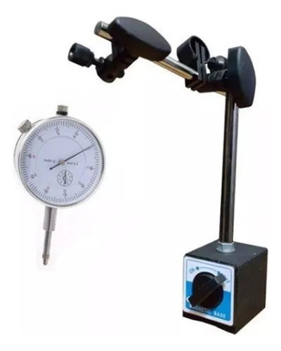 Combo Reloj Comparador + Base Magnetica Ruhlmann