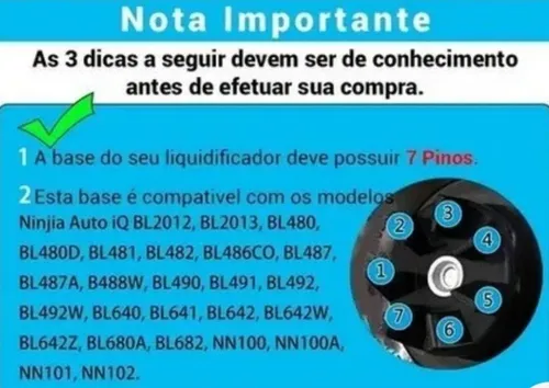 Lâmina Nutri Ninja 7 Pinos Auto Iq Extr. Nutrientes Polishop Lâmina Nutri Ninja 7 Pinos Auto Iq Extr. Nutrientes Polishop