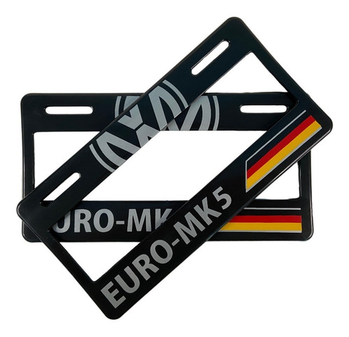 Par De Portaplacas Plastico Volkswagen Euro-mk5 Jetta Golf 