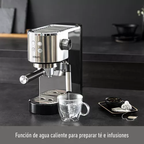 Cafetera Krups Virtuoso XP442 automática negra y inox para cápsulas  monodosis y expreso 220V - 240V