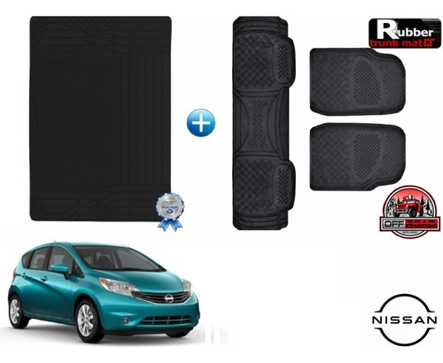 Tapetes 3pz + Tapete Cajuela Rd Nissan Note 2014
