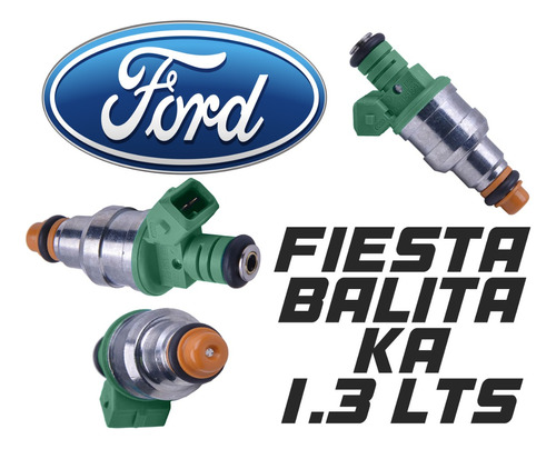 Inyector Gasolina Ford Fiesta Balita Ka 1.3 Lts