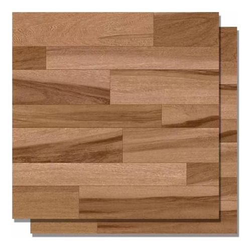 Piso Cerâmico Karina Ecowood Teca Noce 57x57cm Cx2,23m² Marrom