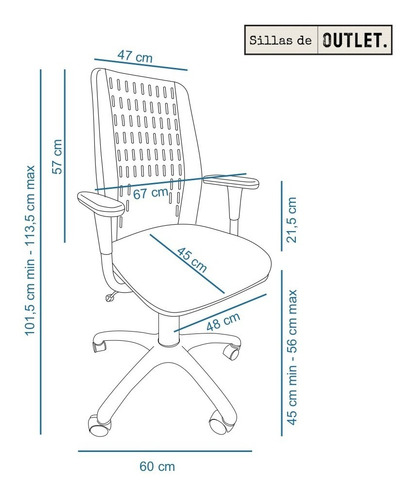 Imagen 3 de 10 de Silla Oficina Planaria Escritorio Pc Trabajo Gamer