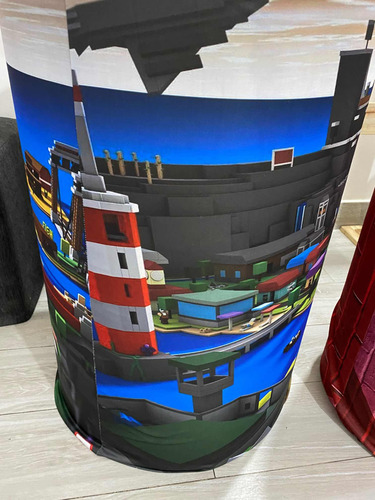 Alquiler De Fondo Circular + Mesas Tambor Para Cumple.roblox