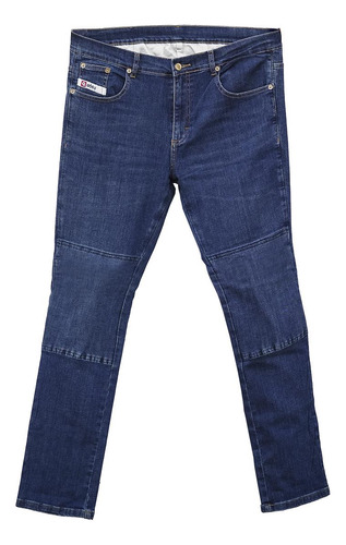 Pantalón Jean Moto Kevlar Con Protecciones Qobu