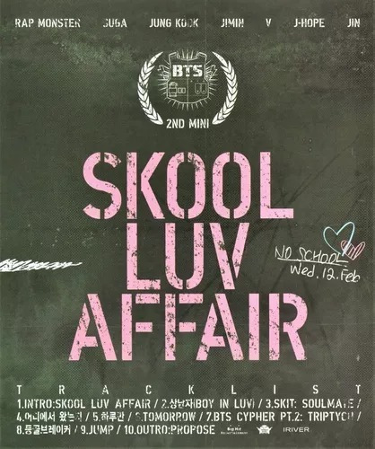 Bts - Skool Luv Affair Kpop Album Original