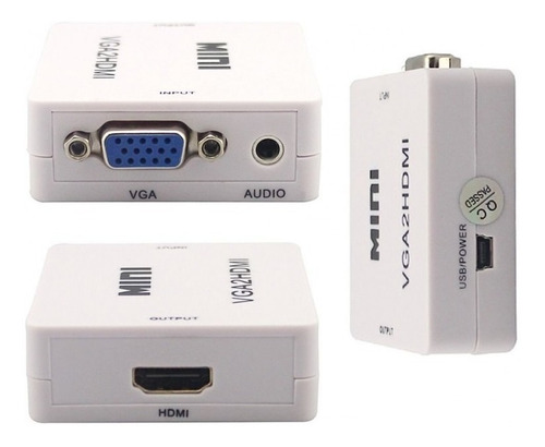 Imagen 4 de 10 de Conversor Activo Vga A Hdmi Full Hd 1080p Con Audio Adaptado