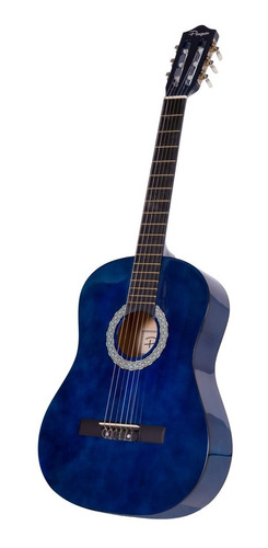 Guitarra Clasica Criolla Parquer 38  Media Caja Azul Funda