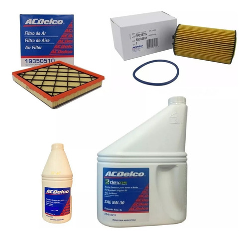 Filtro Aceite Chevrolet Sonic + Aceite Sintetico Acdelco