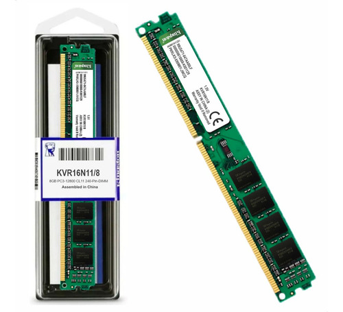 Memória Ram 8gb Ddr3 1600mhz Pc3 12800 Desktop Dimm 1.5v