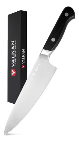 Cuchillo Chef 8 Classic Acero Aleman Asado Cocina Valkan Color Negro