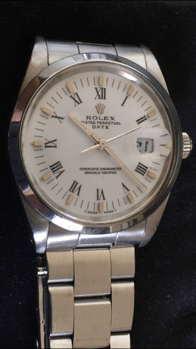 Reloj Rolex Date Acero Malla Oyster Año 1980 Cronometrado.