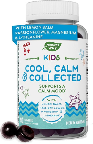 Nature's Way | Kids Cool, Calm & Collected | 8+ | 40 Gummies