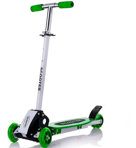 Patineta Monopatin Scooter Altura Regulable Con Luces