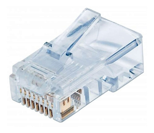 Ficha Rj45 Pack X10 Para Cable De Red Utp 10 Unidades