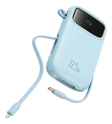 Power Bank Baseus Qpow2 22.5w 10000mah Pantalla 4puertos Blu