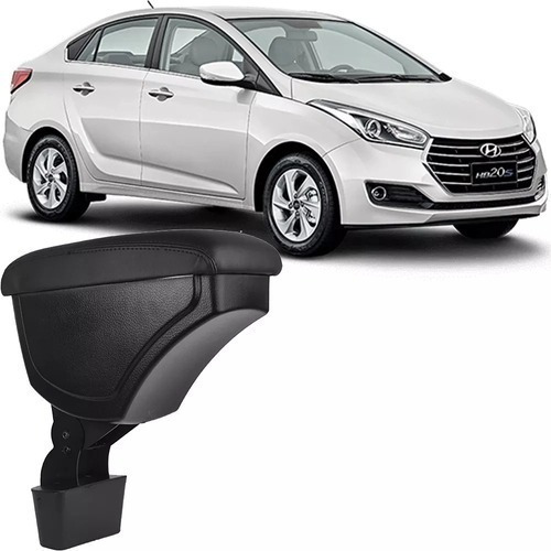 Apoio De Braço Central Hyundai Hb20s 2013 A 2018 Preto