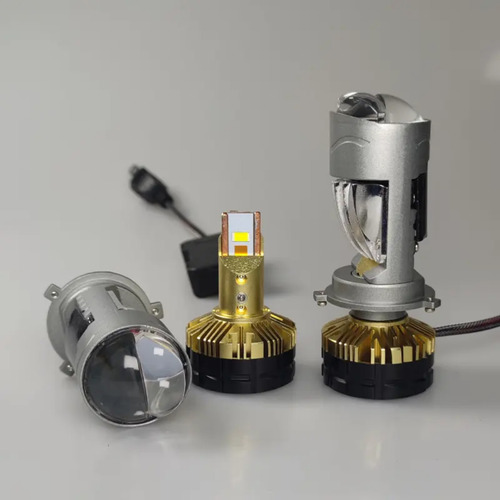 Lupa Led H4 Motos Baja Y Alta + Laser 15000 Lm 65w P8 Plus H4 Blanco Neutro