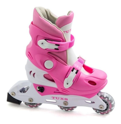 Patines Rollers Extensible S 30 Al 33 Rosa Ruedas Silicona