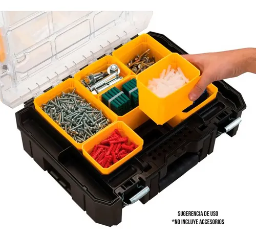 Deto４箱セット Caixa de ferramentas Dewalt Tstak Dwst60404, 3 peças, amarela