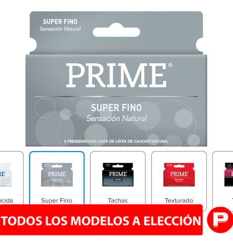 Preservativos Prime X6 Todas Las Variantes | Envío Discreto