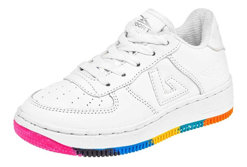 Tenis Urbano Unisex Junior Apoort C-130 Blanco 18-25 *525 S6