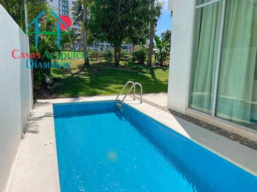 Cad Xcaret 15. ¡escápate Al Paraíso! Casa Con Alberca Privada, Jardín Y Club De Playa En Acapulco Diamante
