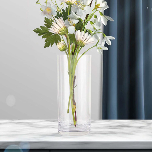 Florero Cilíndrico De Acrílico, Florero Alto, Soporte Para