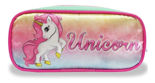 Mochila Escolar Infantil Rodinhas M Unicórnio Fantasy F1 Cor Vermelho