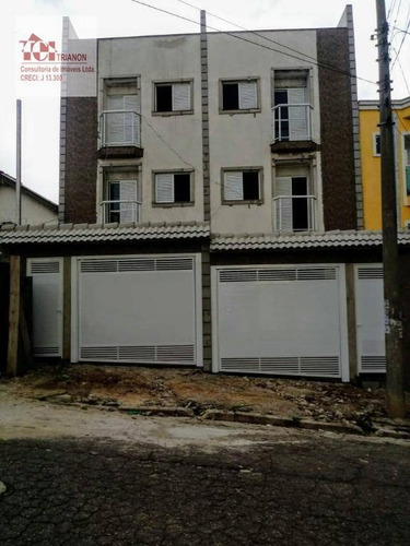 Imagem 1 de 13 de Cobertura Com 3 Dormitórios À Venda, 140 M² Por R$ 565.000,00 - Utinga - Santo André/sp - Co0934