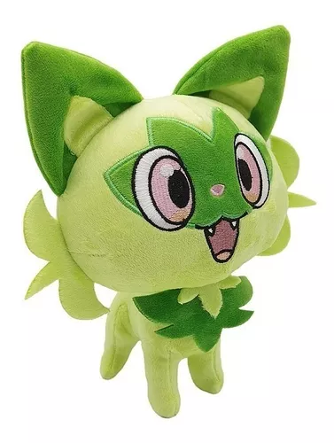 Sprigatito Pelúcia Pokémon Gato 23cm Scarlet Violet Boneco