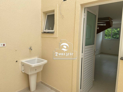 Apartamento Triplex Com 2 Dormitórios À Venda, 75 M² Por R$ 330.000,00 - Vila América - Santo André/sp - At0025