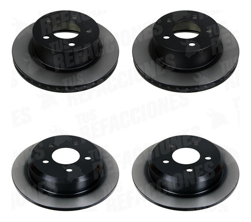 4 Discos Para Jeep Grand Cherokee 1995 1996 1997 5.2 Trw