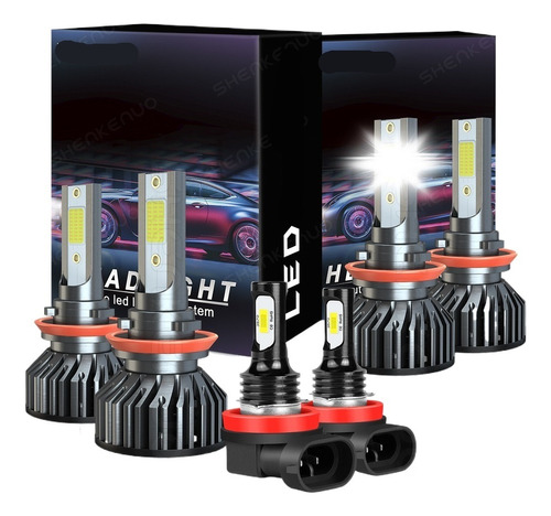 Faros Led Para Coche, Foco Superbrillante H11 30000lm