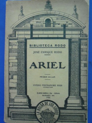 Ariel (1935 Nuevo!!!) Jose Enrique Rodo 