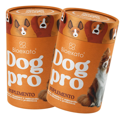 Kit 2 Suplemento Alimentar Para Cães Bioexato Dog Pro
