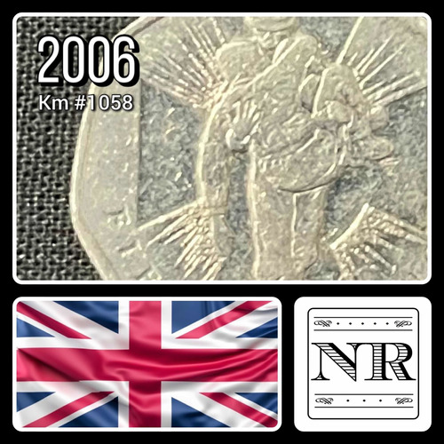 Inglaterra - 50 Pence - Año 2006 - Km #1058 - Soldados V. C
