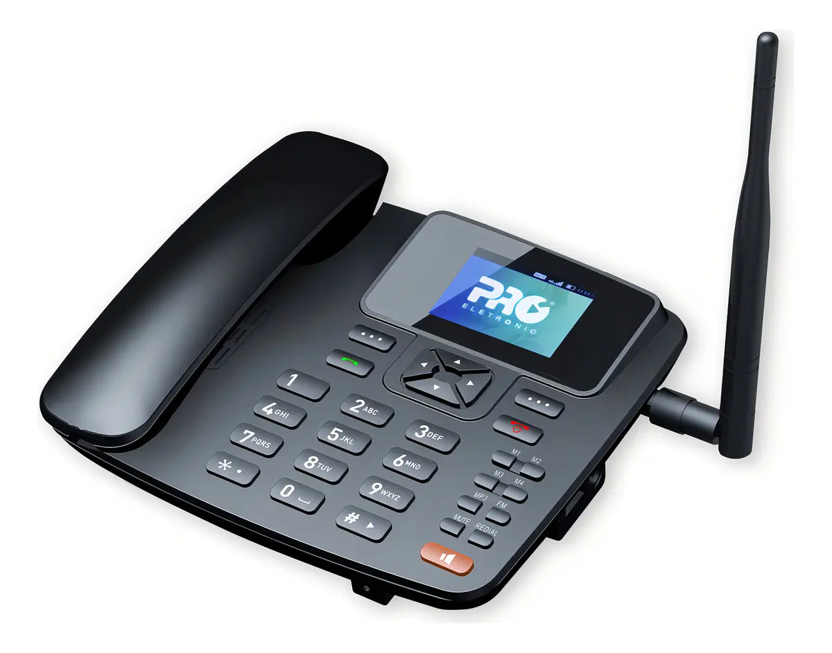 Telefone Celular Rural De Mesa 4g Roteador Wifi 7 Bandas Cor Preto