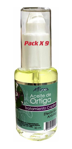 Pack X 9 Aceite Capilar De Ortiga 30ml Mflora