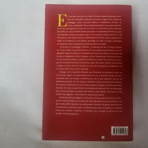 Filosofia Y El Barro De La Historia Feinmann Planeta