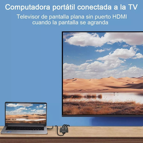 Adaptador De Convertidor De Audio Y Video Tv Hdmi A Rca 1080
