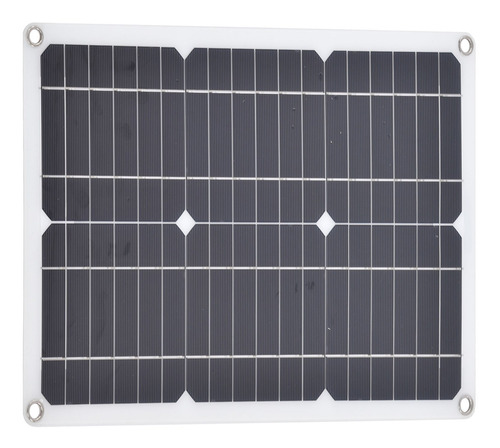 Cargador Solar De 20 W, Panel Solar De Doble Puerto Usb Vers