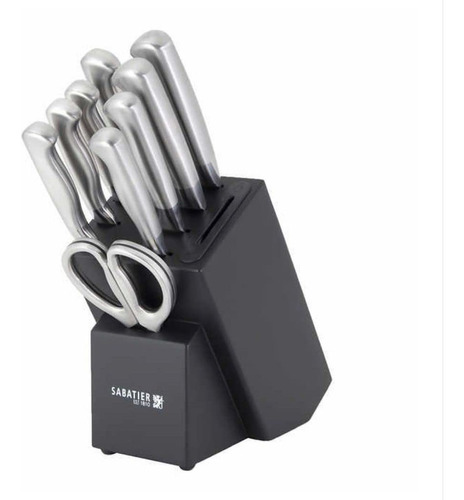 Set 10pzs Cuchillos Acero Inox Aleman Sabatier C/ Afilador