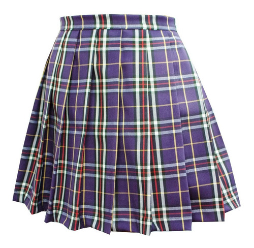 Imagen 2 de 2 de Falda Tableada Básica Tartán Grunge/punk/gótico/raver/emo