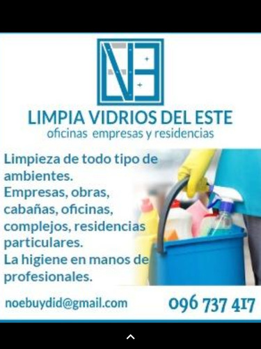 Limpia Vidrios En Ciudad Piriapolis Y Servicio Mantenimiento